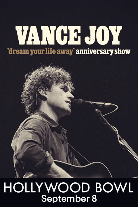 Vance Joy dream your life away 10-Year Anniversary Show show poster