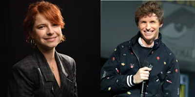 Photo credit: Eddie Redmayne and Jessie Buckley (Photos courtesy of Gage Skidmore and Montclair Film Fest)