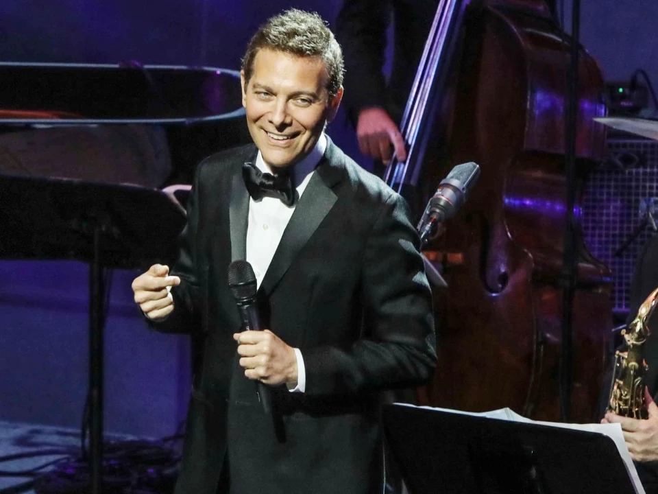 Production shot of Because of You: My Tribute to Tony Bennett Michael Feinstein featuring the Carnegie Hall Big Band in Los Angeles.