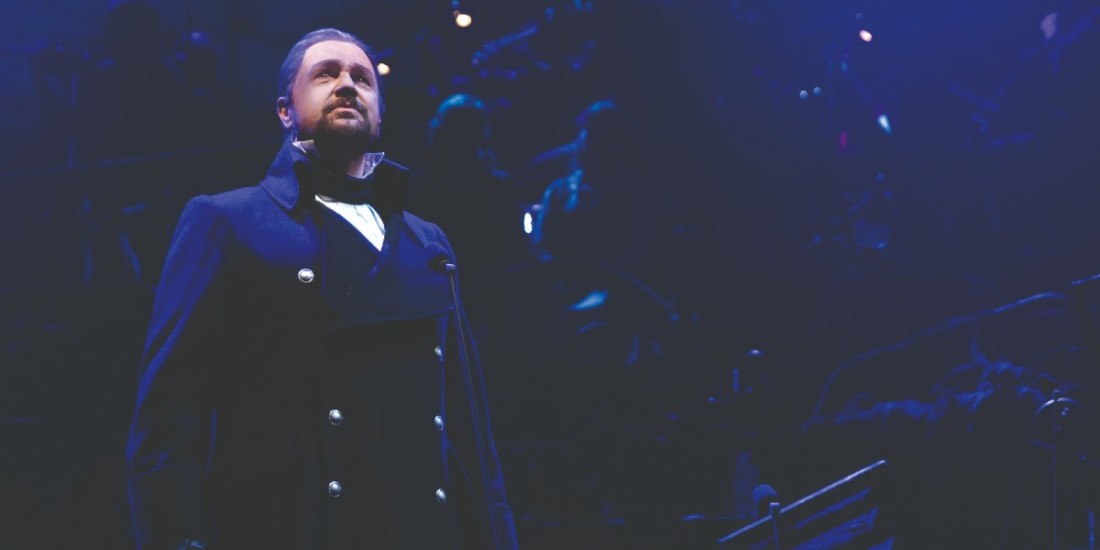 Photo credit: Michael Ball as Javert in Les Miserables: The All-Star Staged Concert (Photo by Matt Murphy)