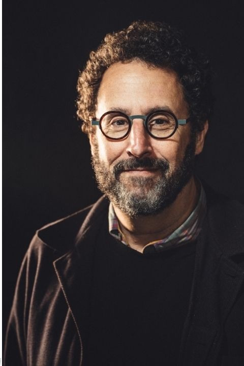 Tony Kushner with Frank Rich show poster