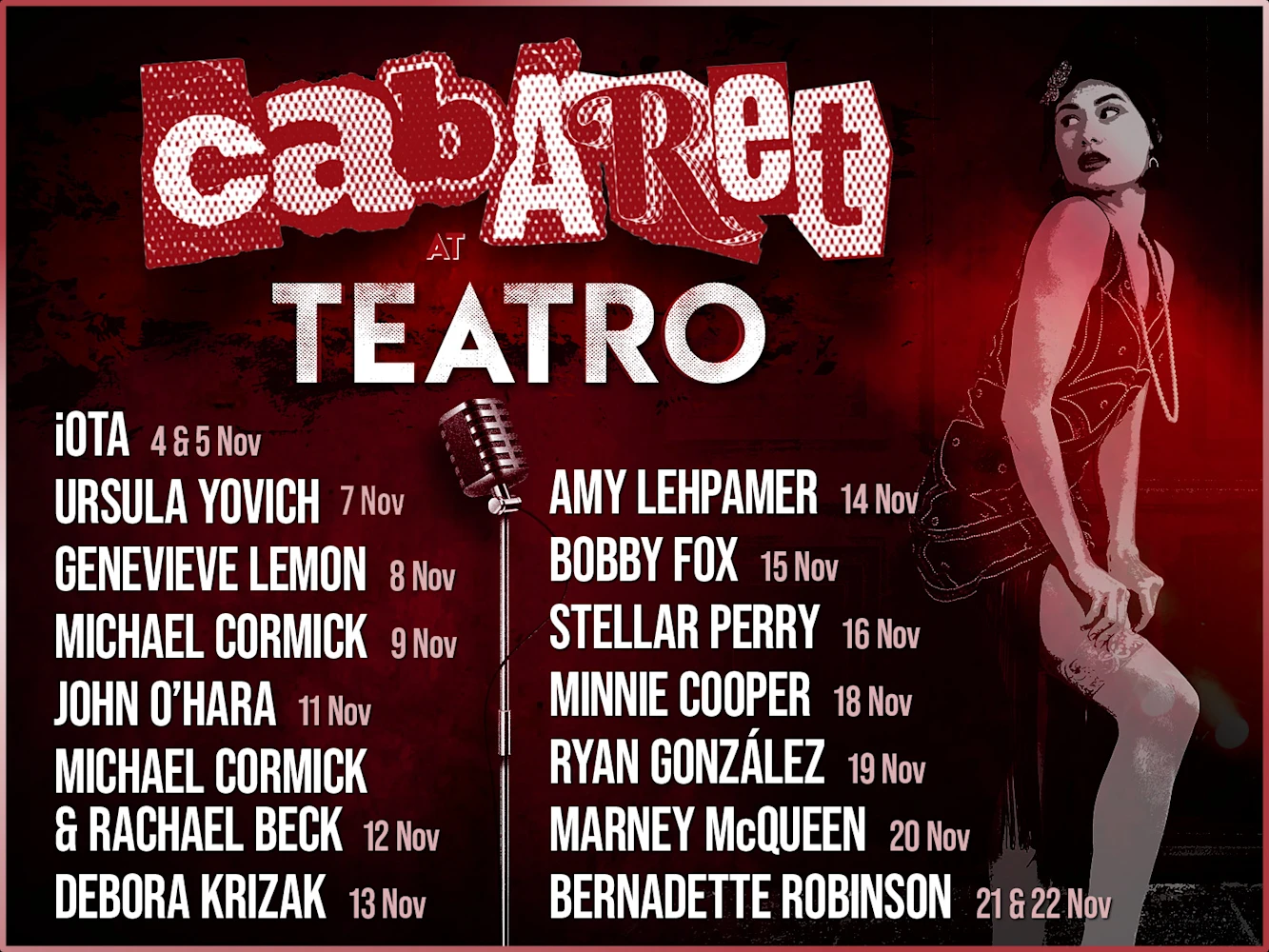 Cabaret at TEATRO: What to expect - 2