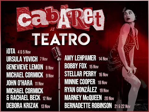 Cabaret at TEATRO: What to expect - 2