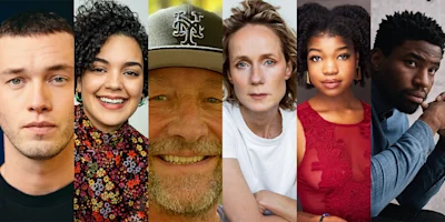 A group of six people, of varying ages and ethnic backgrounds, are shown in individual portrait photos arranged side by side.