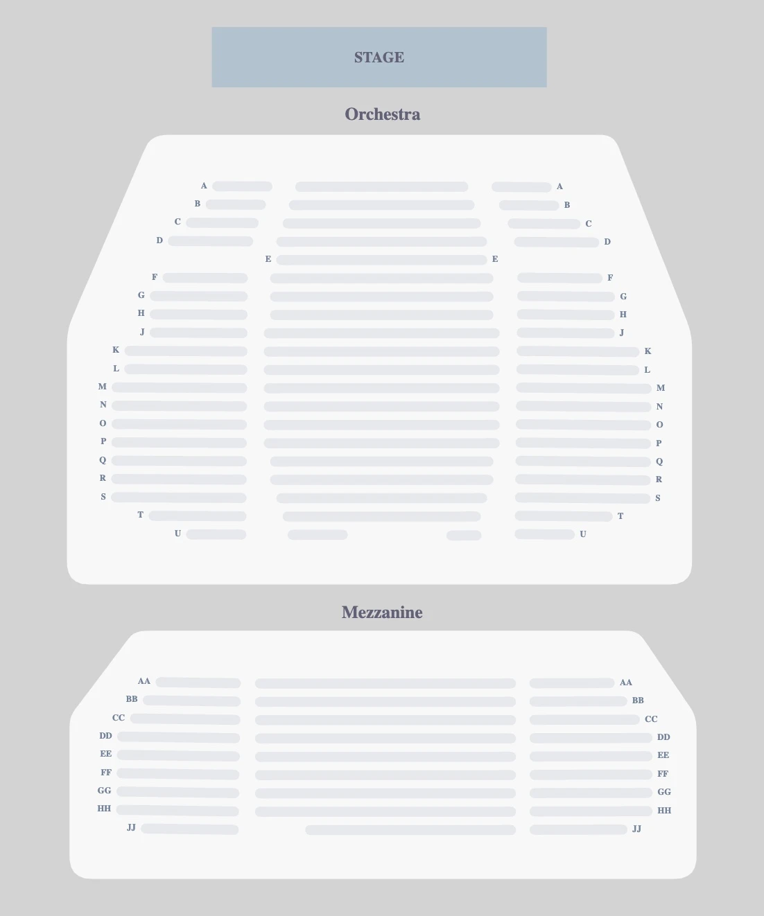 Stephen Sondheim Theatre seating plan
