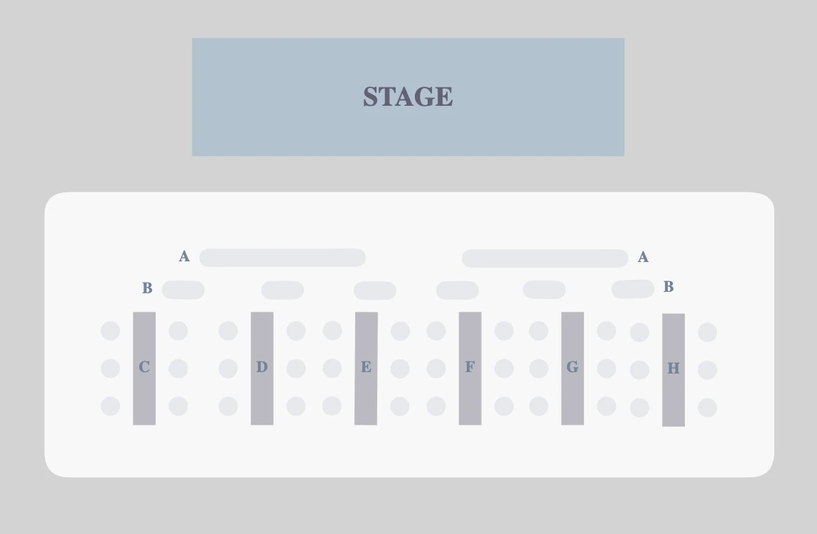 Cocktail Magique Theatre seating plan