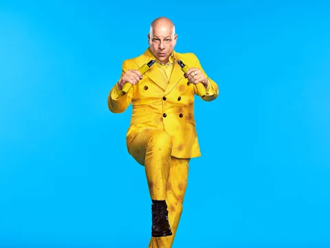 Production shot of Jeff Ross: Take A Banana For The Ride in New York.