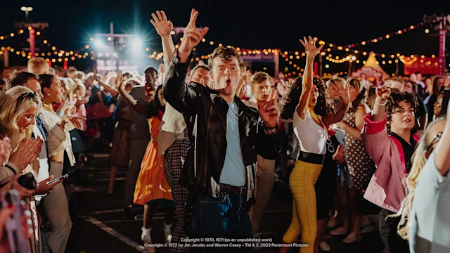 Production shot of Secret Cinema - Grease: The Live Experience in Birmingham.