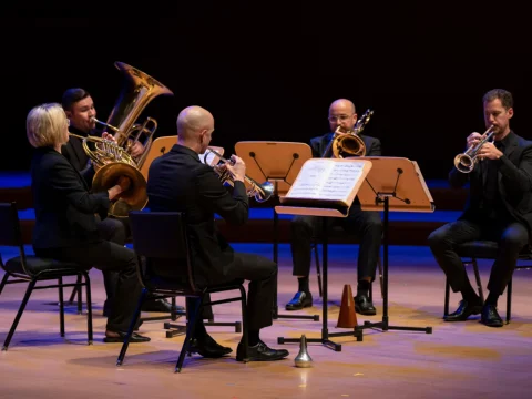 Production shot of Chamber Music from Armenia to Denmark in Los Angeles.