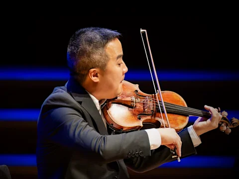 Production shot of Chamber Music from Armenia to Denmark in Los Angeles.