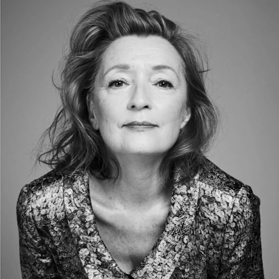 Lesley Manville in The Bed Among the Lentils at The Bridge Theatre (Photo by Zac Nicholson)