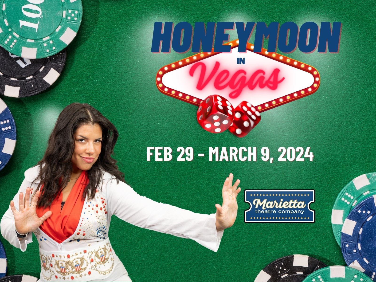 Honeymoon in Vegas at Marietta's Theatre in the Square on Feb. 29