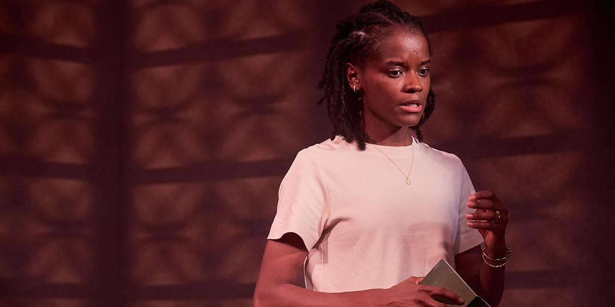 Letitia Wright 1200 LT in -Not Your Superwoman- at Bush Theatre. Photo credit Richard Lakos PRODUCTION-1-0053