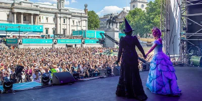 Wicked perform at West End LIVE in 2019