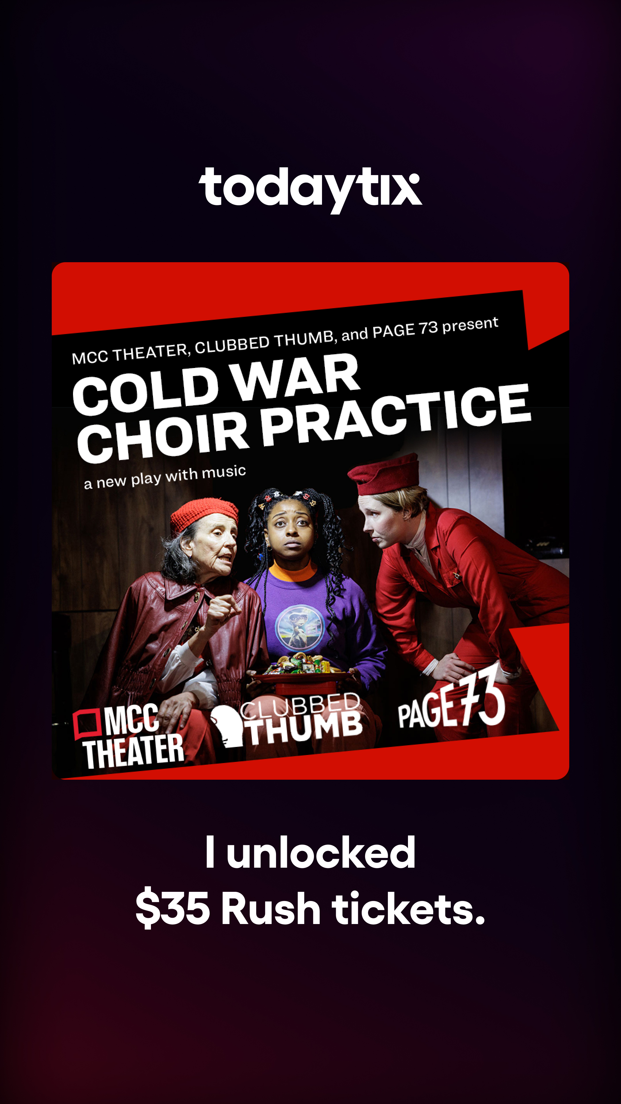 Cold War Choir Practice tickets | New York | TodayTix