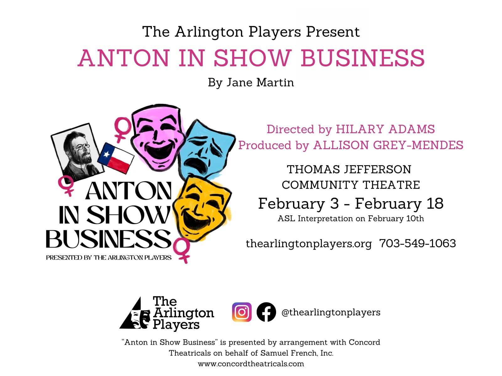 Anton in Show Business tickets | Arlington | TodayTix