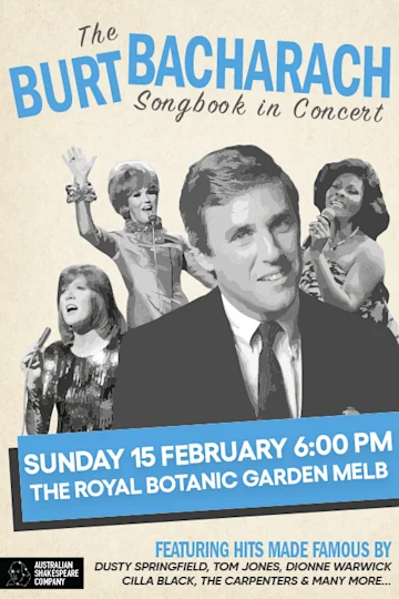 The Burt Bacharach Songbook in Concert presented by The Australian Shakespeare Company tickets
