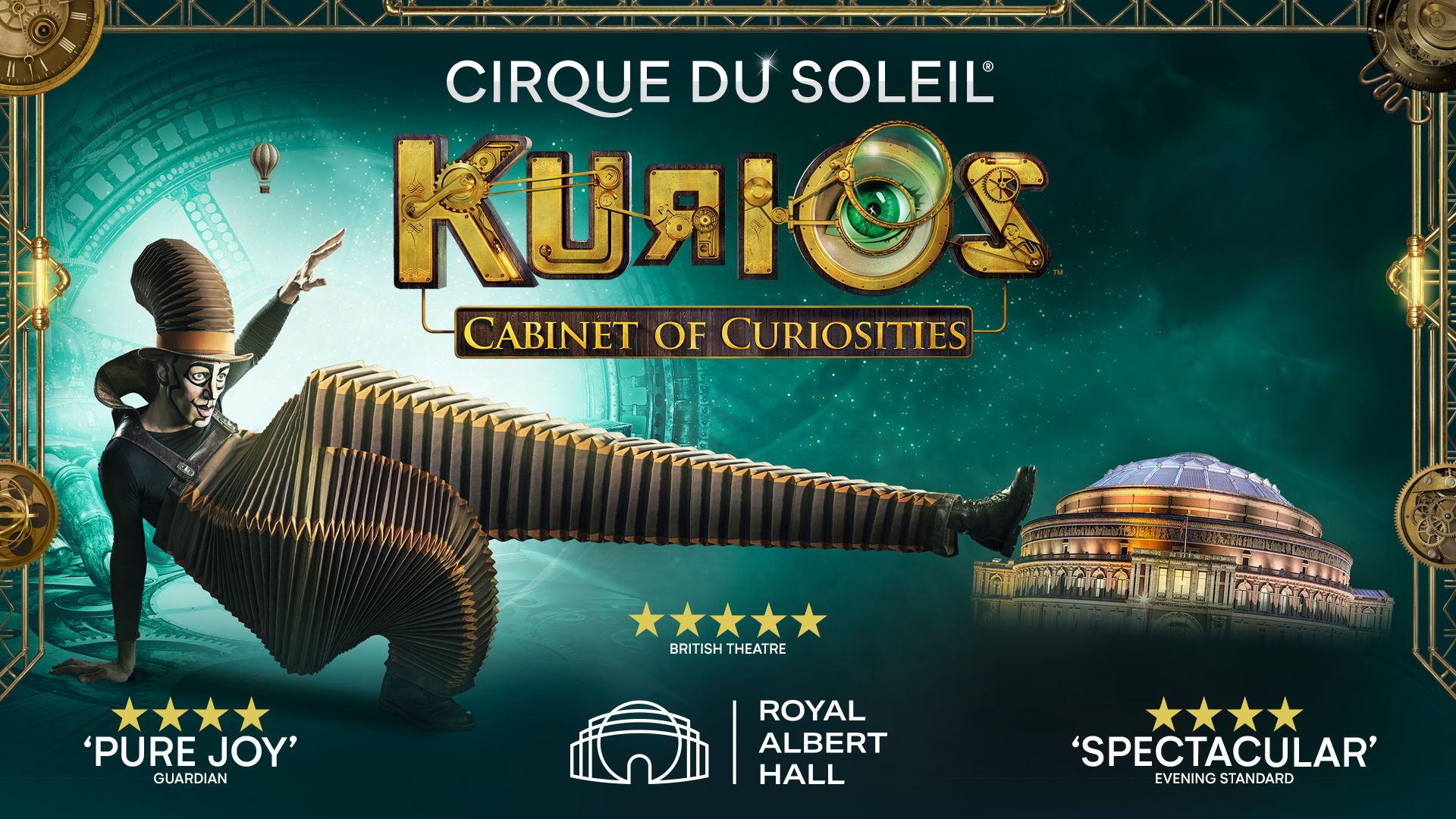 Cirque du Soleil - Kurios Tickets | Royal Albert Hall | London Theatre