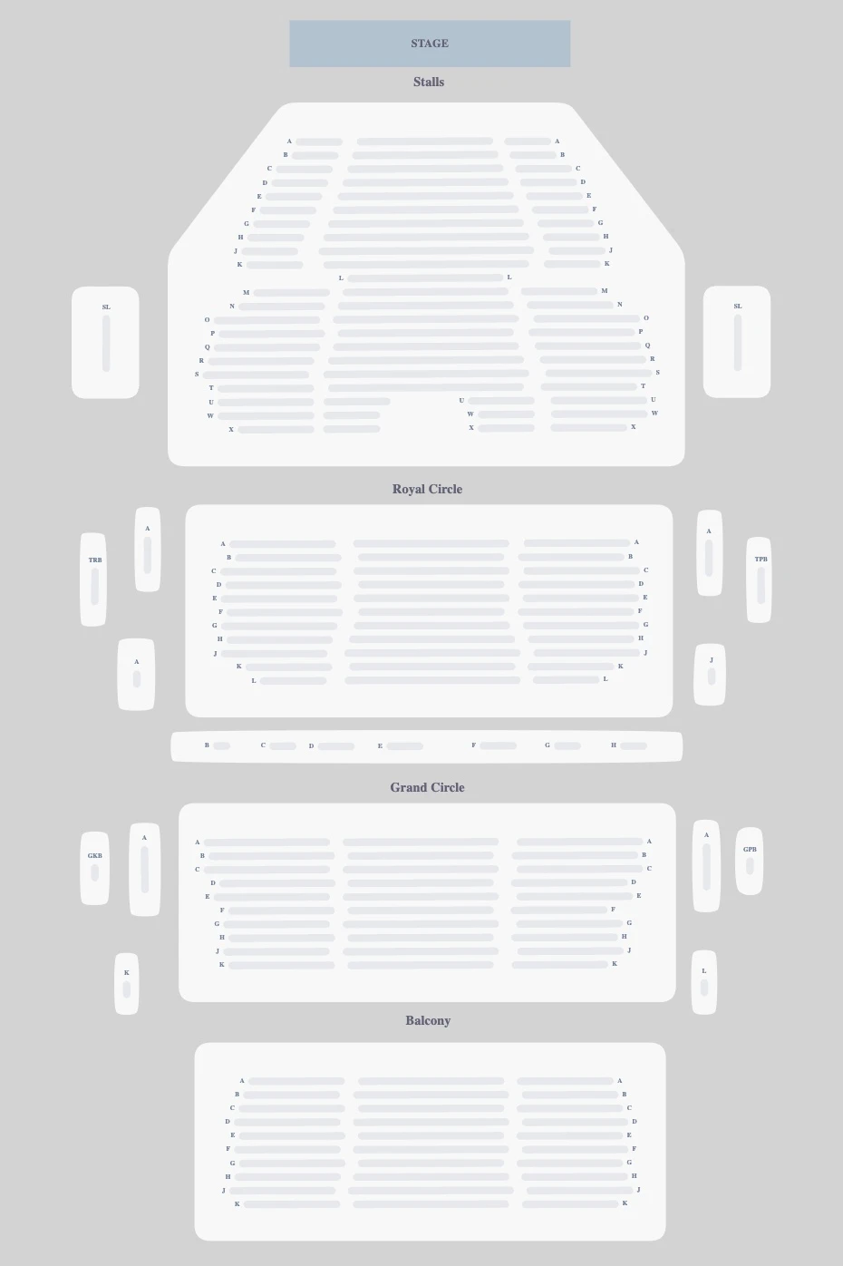 Theatre Royal Drury Lane seating plan