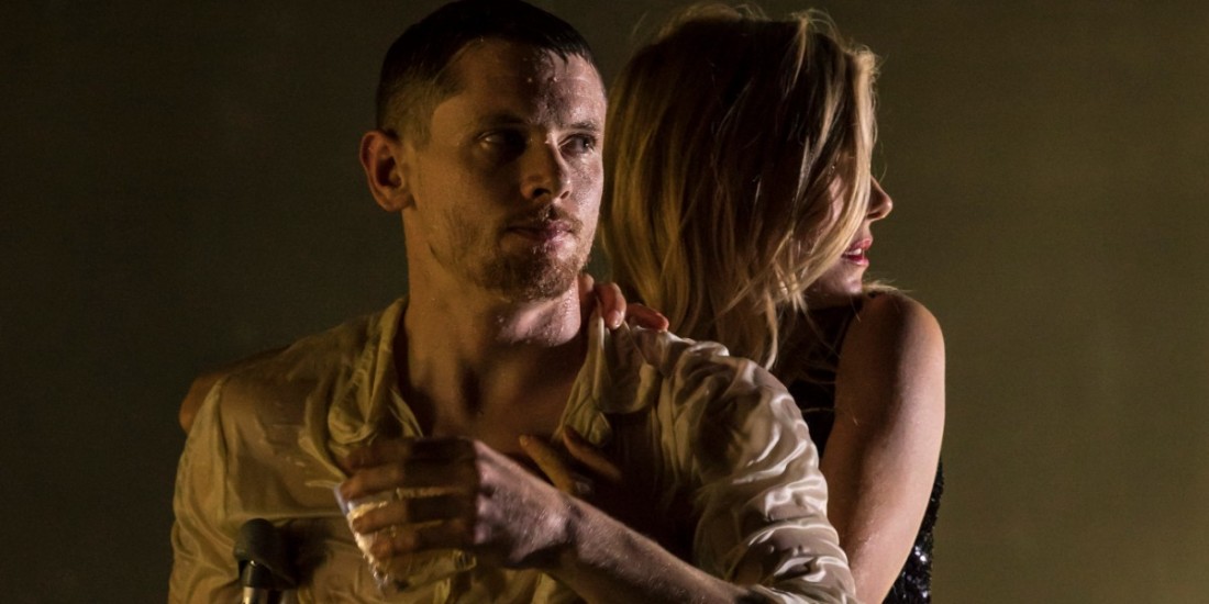 Photo credit: Jack O'Connell and Sienna Miller in Cat on a Hot Tin Roof (Photo by Johan Persson)