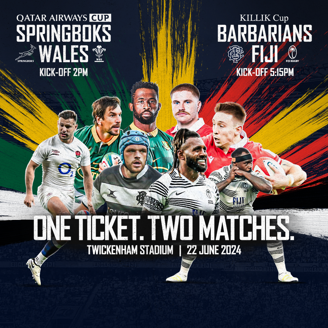 Double Header - South Africa vs Wales & Barbarians vs Fiji