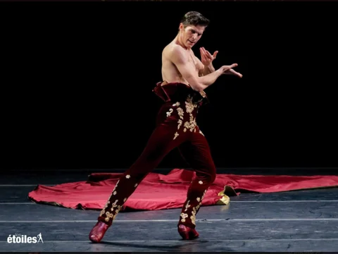 Production shot of Sergio Bernal Dance Company in Los Angeles.