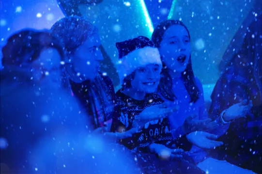Picture of Wishmas: A Fantastical Christmas Adventure in London, showing children enjoying the snow.