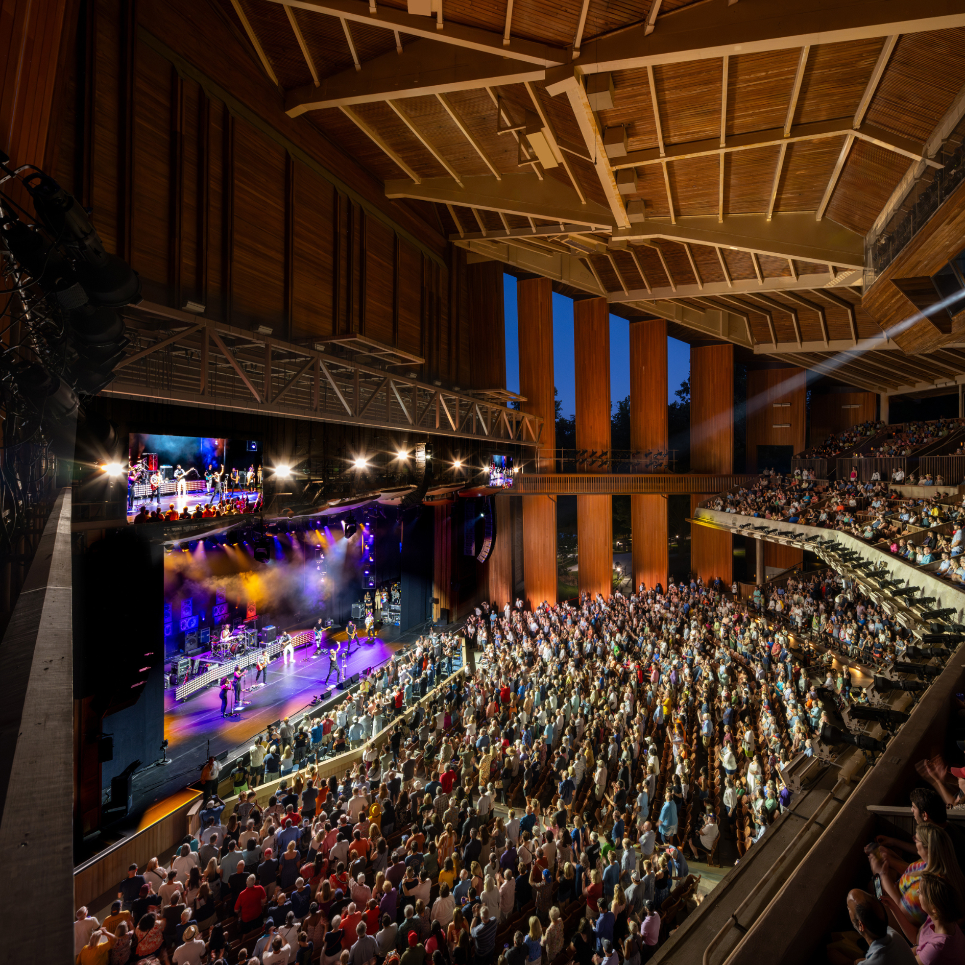Wolf Trap Filene Center at dusk