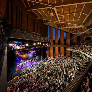 Wolf Trap Filene Center at dusk