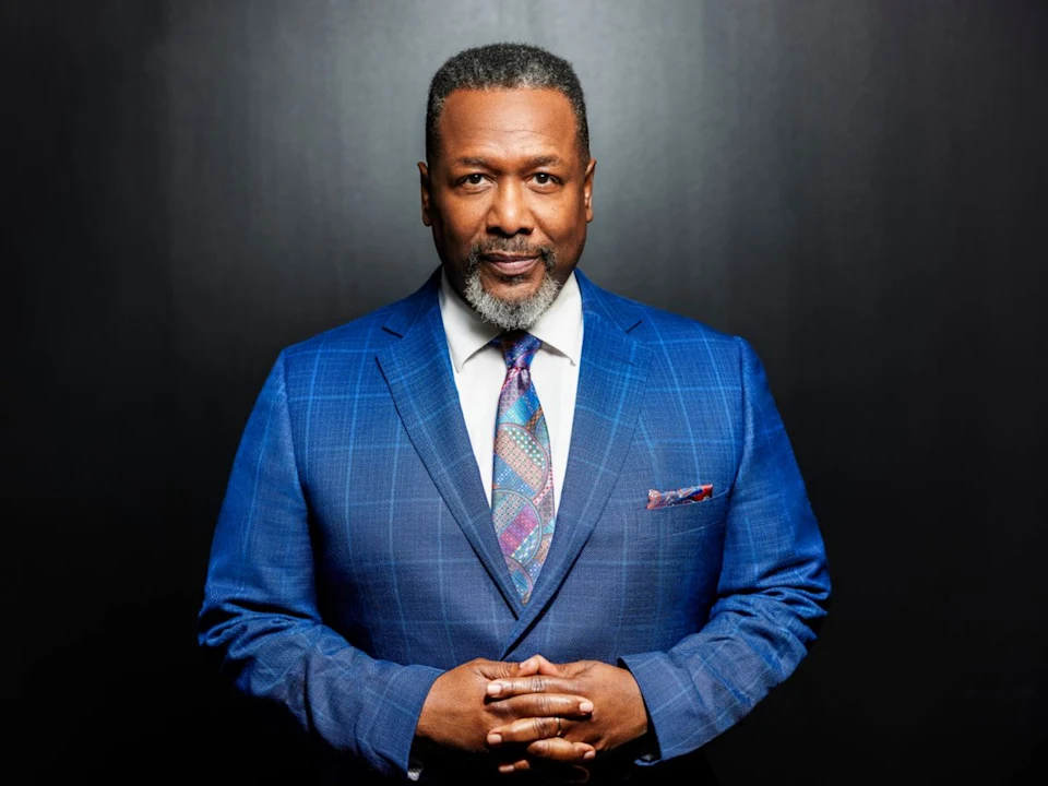 Photo of Wendell Pierce in Henry IV, Parts 1 & 2 at the Delacorte Theater.