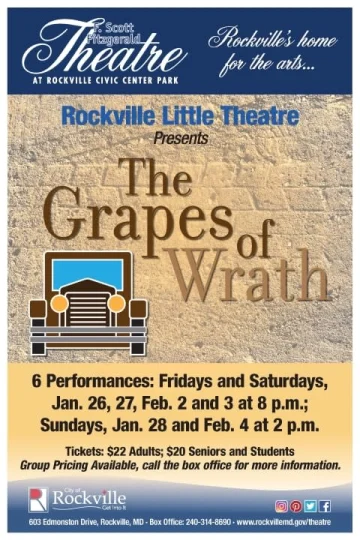 Rockville Little Theatre presents "The Grapes of Wrath" Tickets