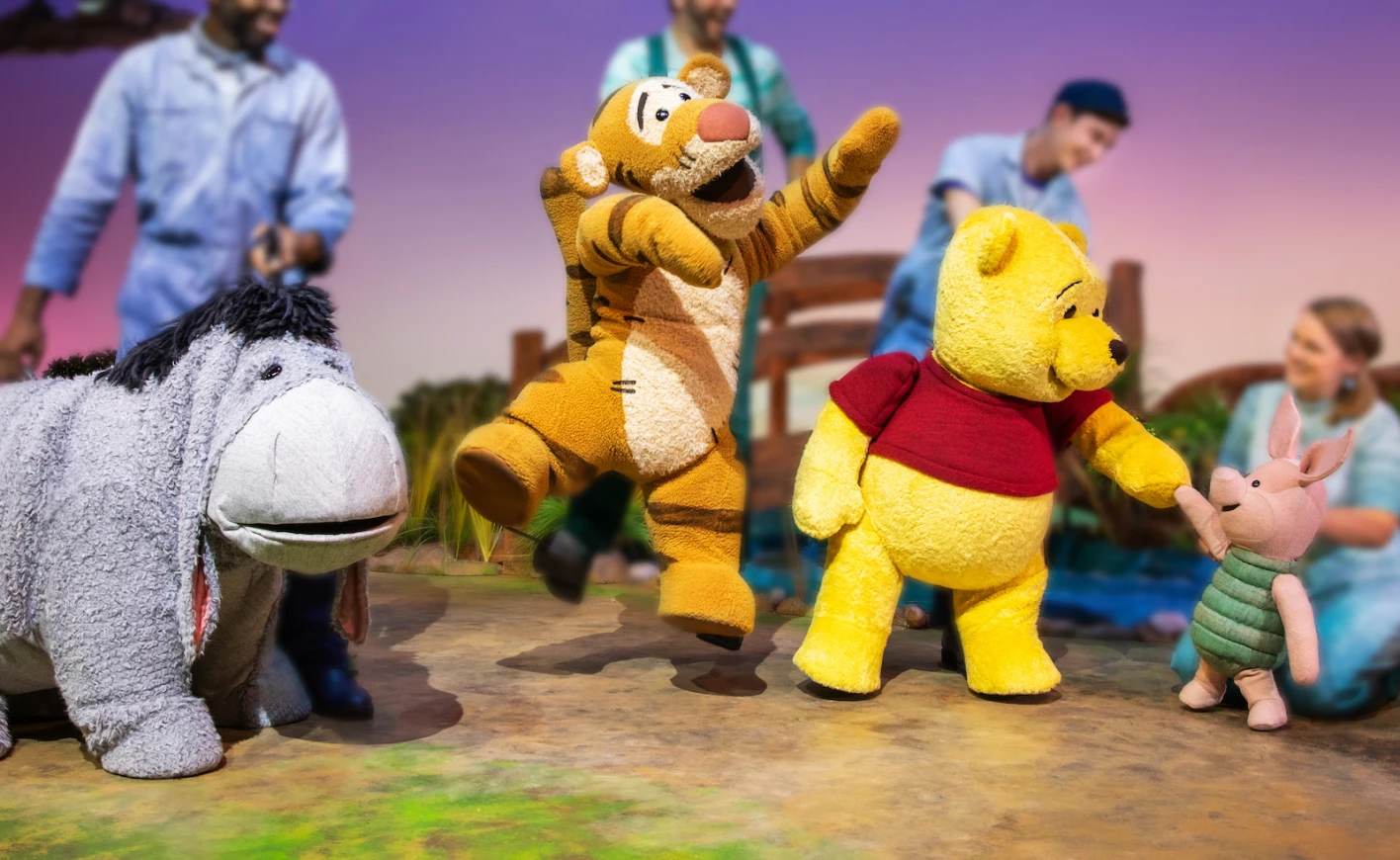 Pooh Tigger Piglet Eeyore Red Yellow