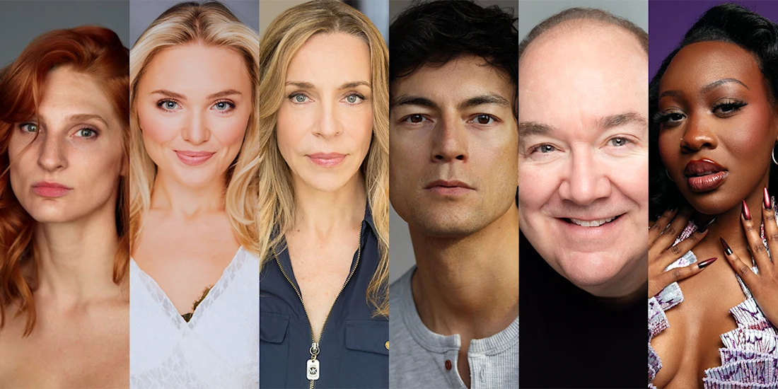 A lineup of six people, each facing forward in individual portrait shots, with varied expressions and backgrounds.