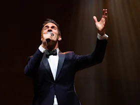 Production shot of Ari Shapiro: Thank You for Listening in San Francisco Bay.