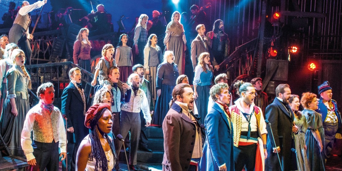 Photo credit: Cast of Les Miserables (Photo by Michael Le Poer Trench)
