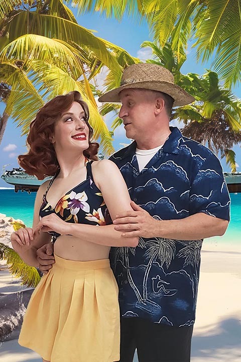 Rodgers and Hammerstein's South Pacific show poster