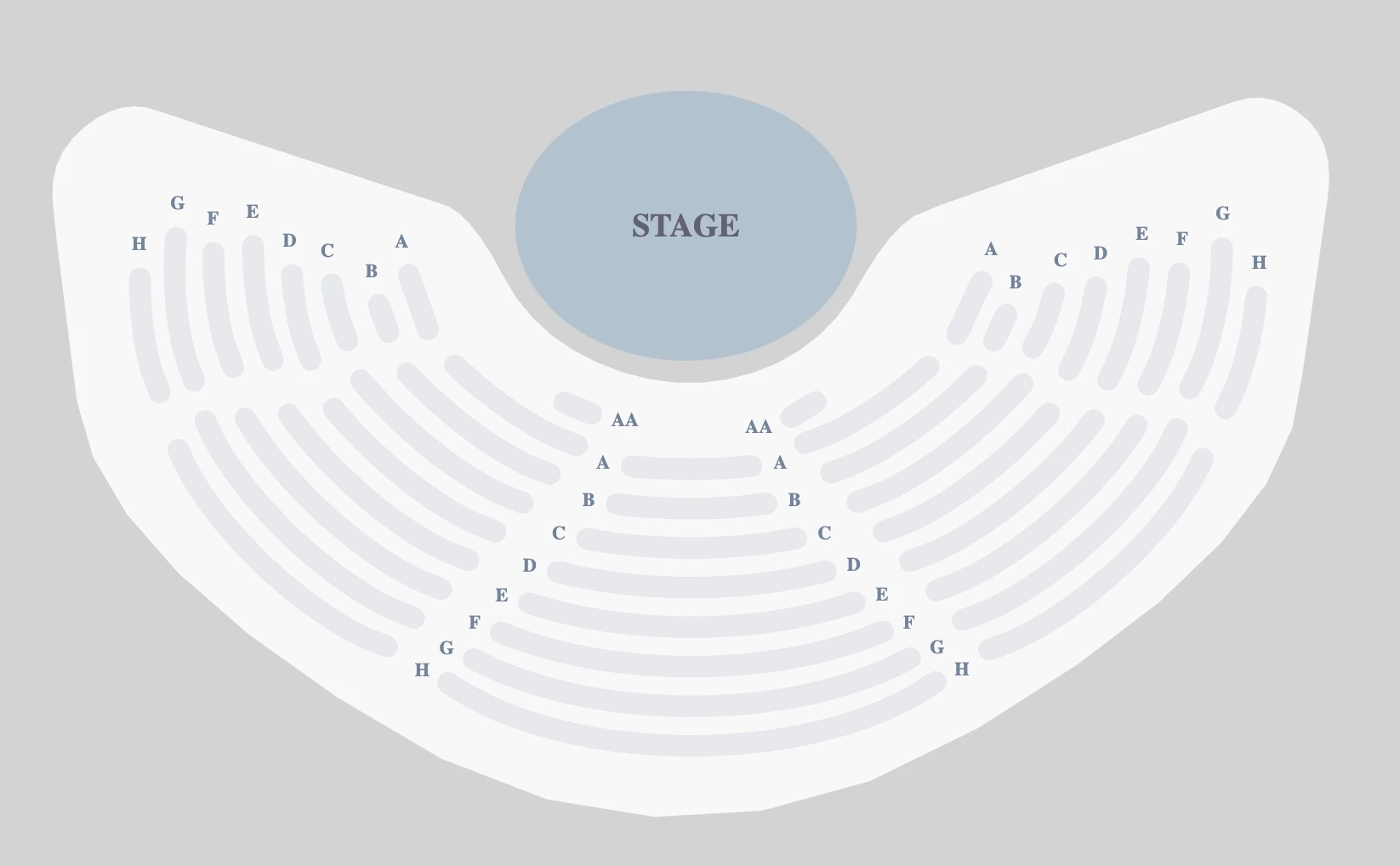 Lincoln Center Theater - Mitzi E. Newhouse Theater seating plan