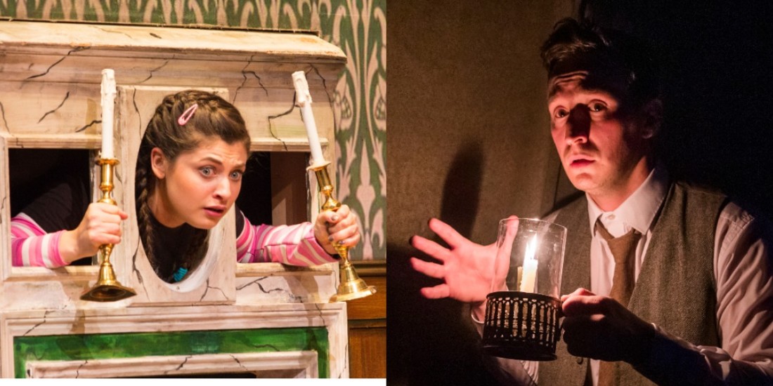 Photo credit: The Play That Goes Wrong and The Woman in Black (Photos by Helen Murray and Tristram Kenton respectively)