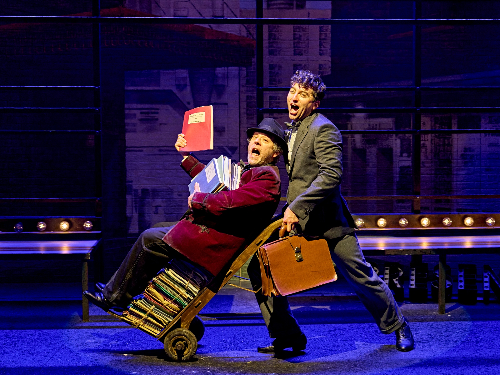 Andy Nyman (Max Bialystock), Marc Antolin (Leo Bloom). by Manuel Harlan