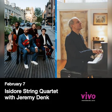 Isidore String Quartet with Jeremy Denk
