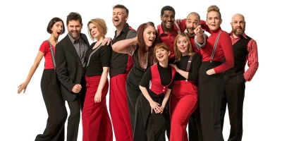 Photo credit: Cast photo (Photo by Hugo Glendinning) and the cast of The Showstoppers at The Other Palace (Photo by Alex Harvey-Brown)