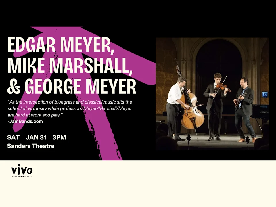 Edgar Meyer, Mike Marshall & George Meyer: What to expect - 1