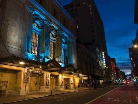 Production shot of A Whynot Christmas Carol  in San Francisco.