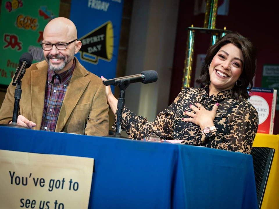 Photo of Jon Cryer and Lilli Cooper in The 25th Annual Putnam County Spelling Bee.