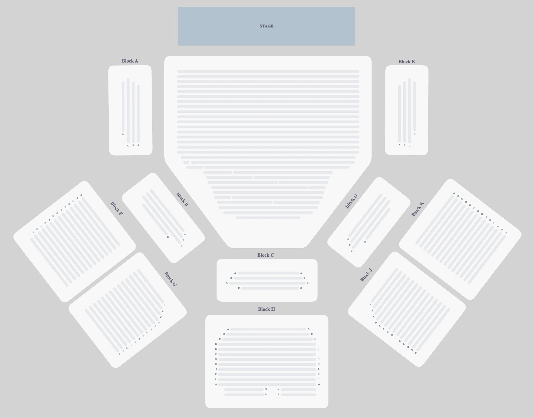 ABBA Arena seating plan