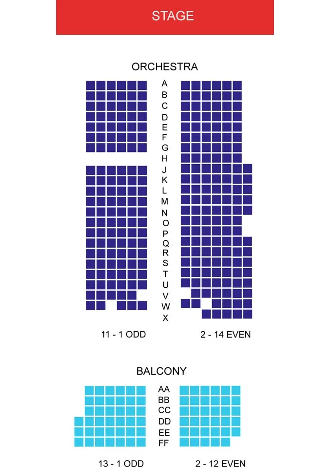 Orpheum Theatre seating plan