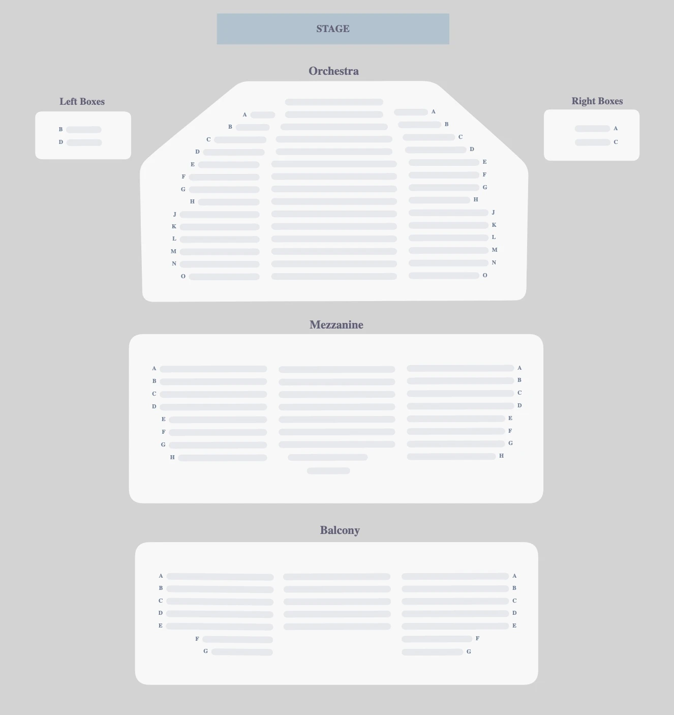 Lyceum Theatre  seating plan