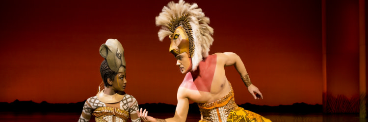 Nick Afoa and Janique Charles in The Lion King
