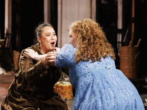 Production photo of Are the Bennet Girls Ok?in The Public Theater, New York.