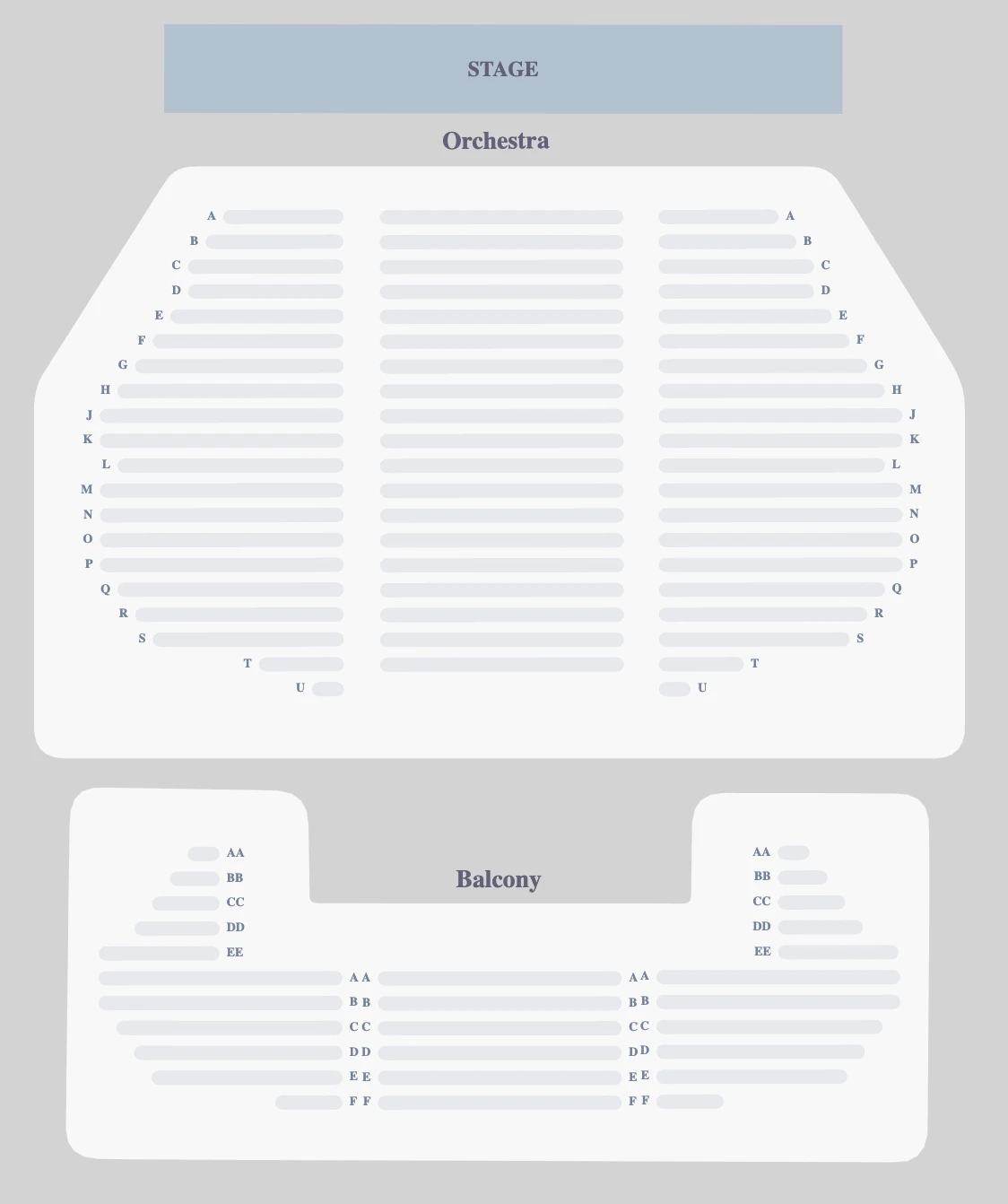 Peter Jay Sharp Theater seating plan